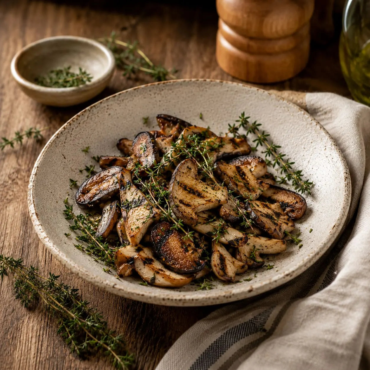 Whole grilled with thyme