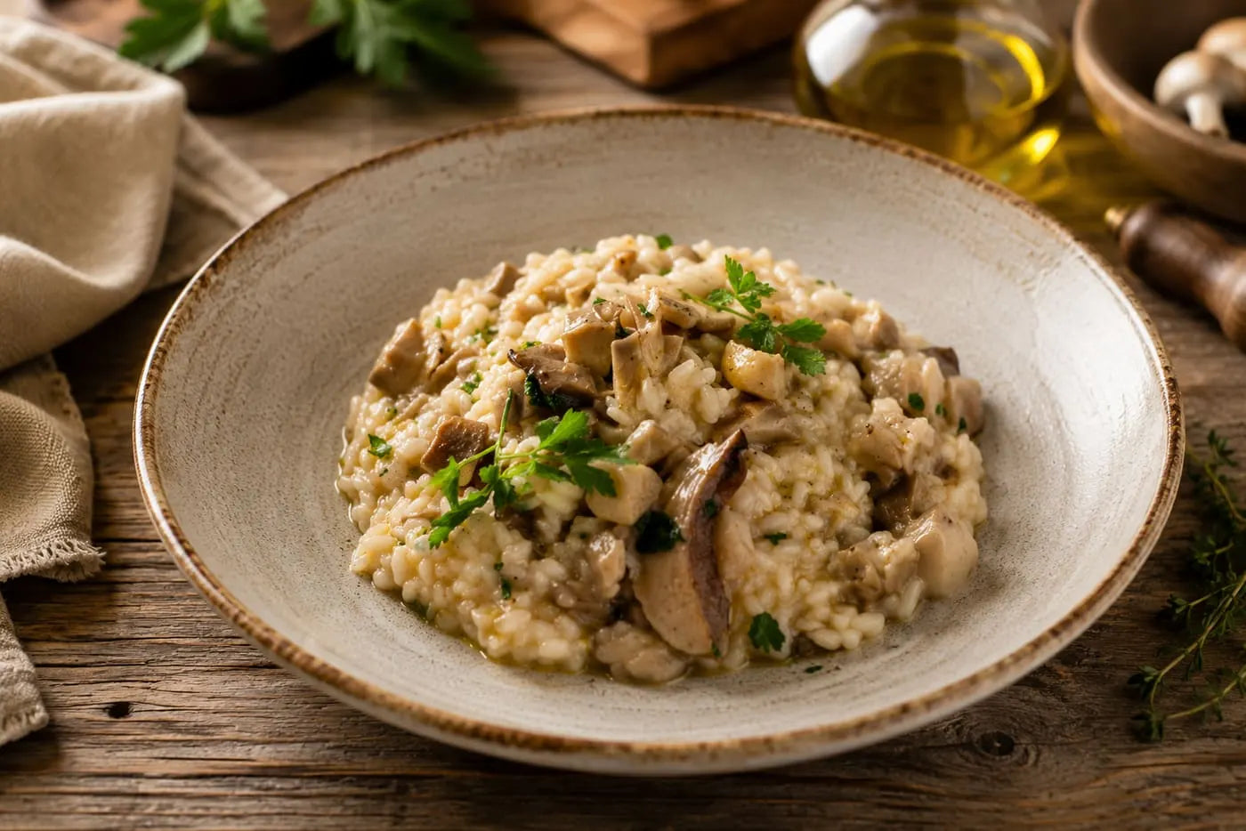 King oyster risotto